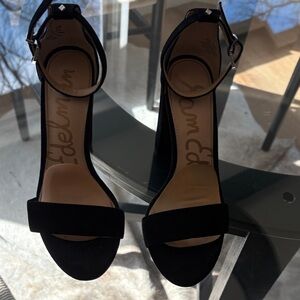 Sam Edelman Black Ankle Strap Heels